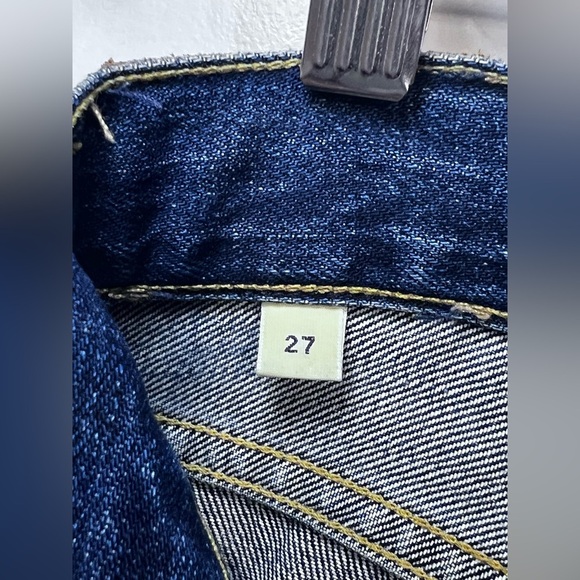 Citizens Of Humanity Blue Straight Jeans with Distressed Detail - Picture 6 of 12